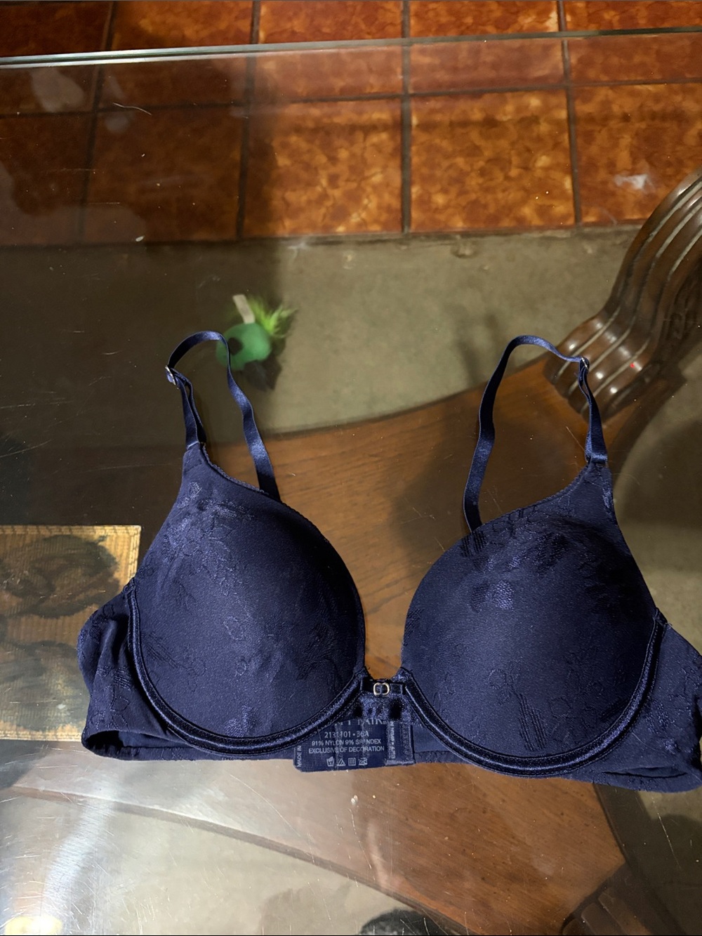 Vanity Fair Navy Blue T-Shirt Bra - Smooth Molded Cups